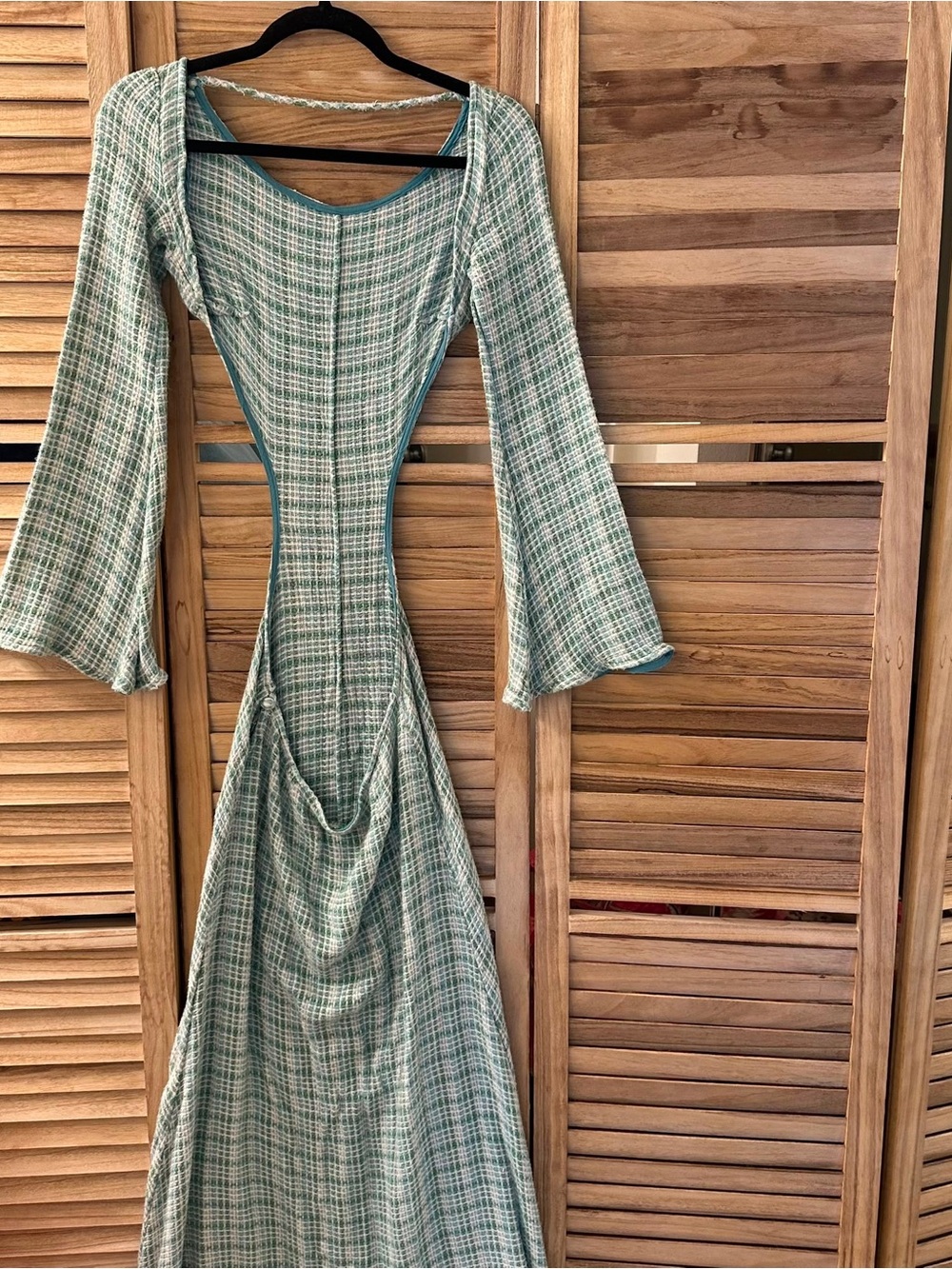 CULT GAIA  Kamira Open-Back Cotton-Blend Maxi Dress size S - Picture 6 of 11